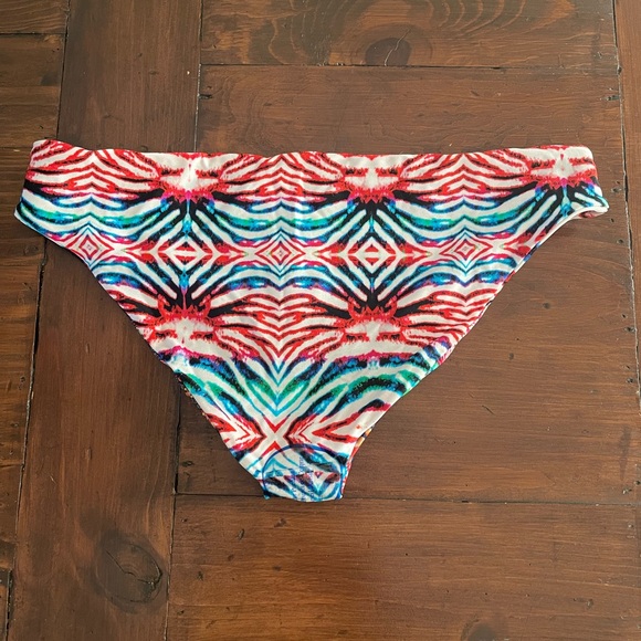 NWT Luli Fama Reversible Bikini Bottom- Like A Flame XL - Picture 3 of 6